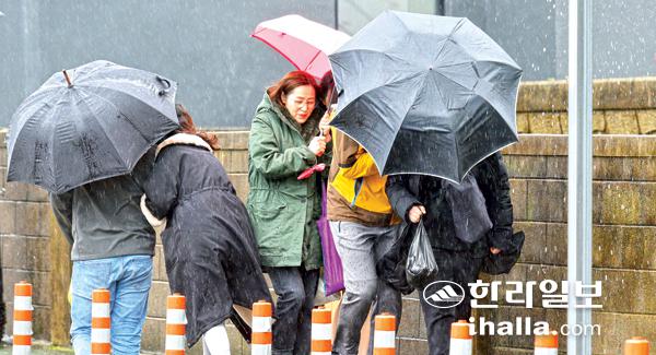 비 내리는 제주. 한라일보DB