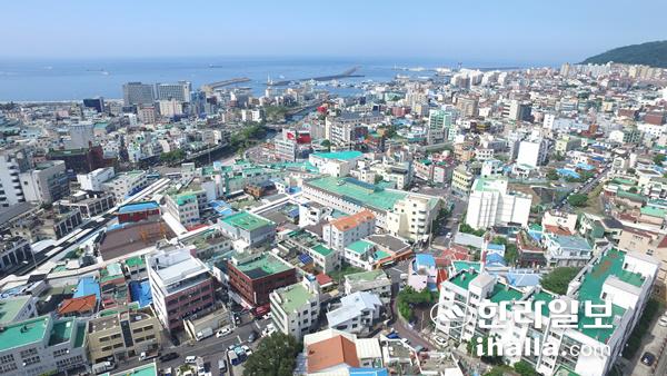 제주시내 전경.