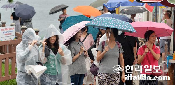 비 내리는 제주. 한라일보DB