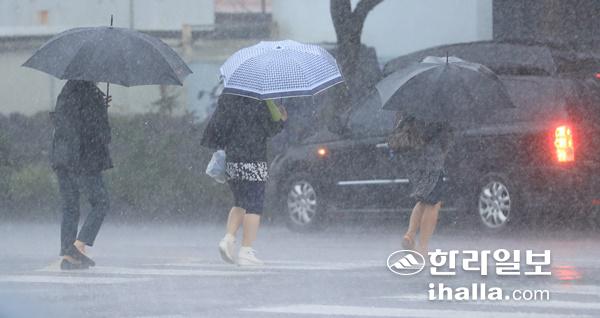 비 내리는 제주. 한라일보DB