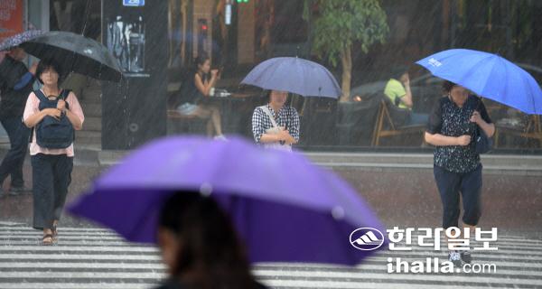 비 내리는 제주. 한라일보DB