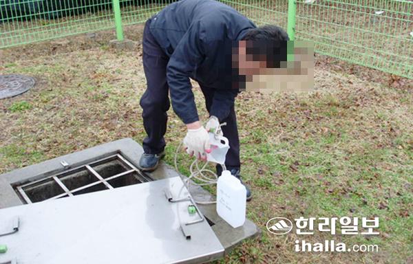 개인하수처리시설 점검현장.