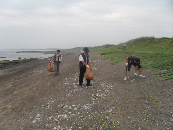 광치기 해안가 청소
