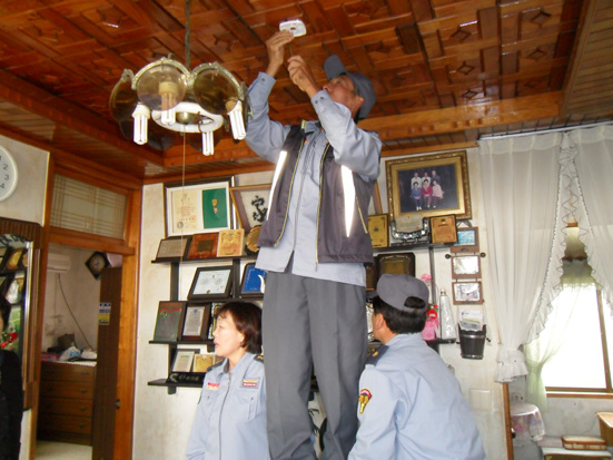 연기 감기기 설치