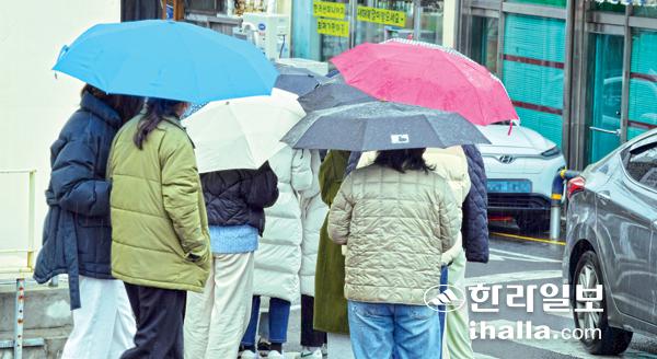 비 내리는 제주. 한라일보DB