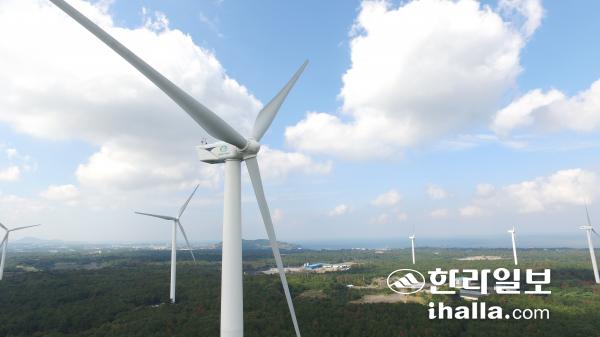 제주 풍력발전. 